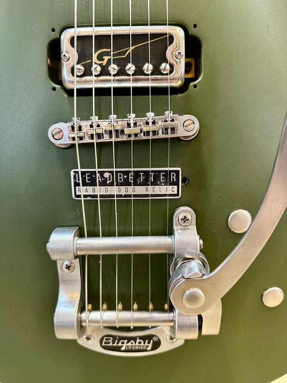 Gretsch | Leadbetter Rabid Dog Relic | Electromatic G5230T | Gretsch HiloTron Single Coil Pickups | Battle Relic Olive Drab | Bigsby