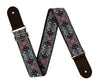 XTR | LS331 | Vintage Jacquard Weave Guitar Strap | Purple Paisley