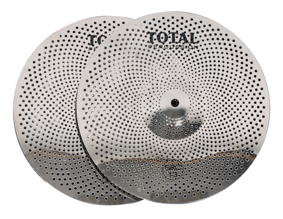 Total Percussion | SRC13PR | 13" Sound Reduction Cymbals. Pair. | Silver