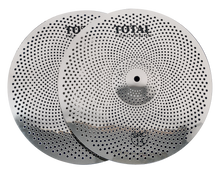  Total Percussion | SRC14PR | 14" Sound Reduction Cymbals. Pair. | Silver