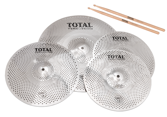 Total Percussion | SRC45 | Sound Reduction Cymbals Box Set. | Silver