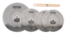 Total Percussion | SRC45 | Sound Reduction Cymbals Box Set. | Silver