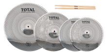  Total Percussion | SRC50 | Sound Reduction Cymbals Box Set. | Silver