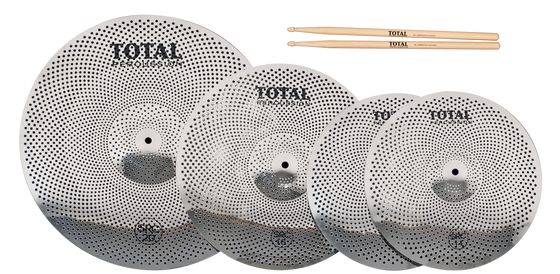 Total Percussion | SRC50 | Sound Reduction Cymbals Box Set. | Silver
