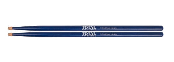 Total Percussion | T5ABLU | Drum Sticks.  | Blue with natural tip