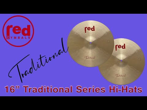 Red Cymbals | Traditional Series | Raw Bell | 16” Hi Hats