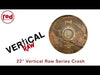 Red Cymbals | Vertical Raw | 22” Crash Cymbal