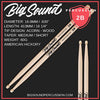 Big Sound Percussion | 2B | American Hickory Drum Sticks