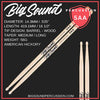 Big Sound Percussion | 5AA | American Hickory Drum Sticks