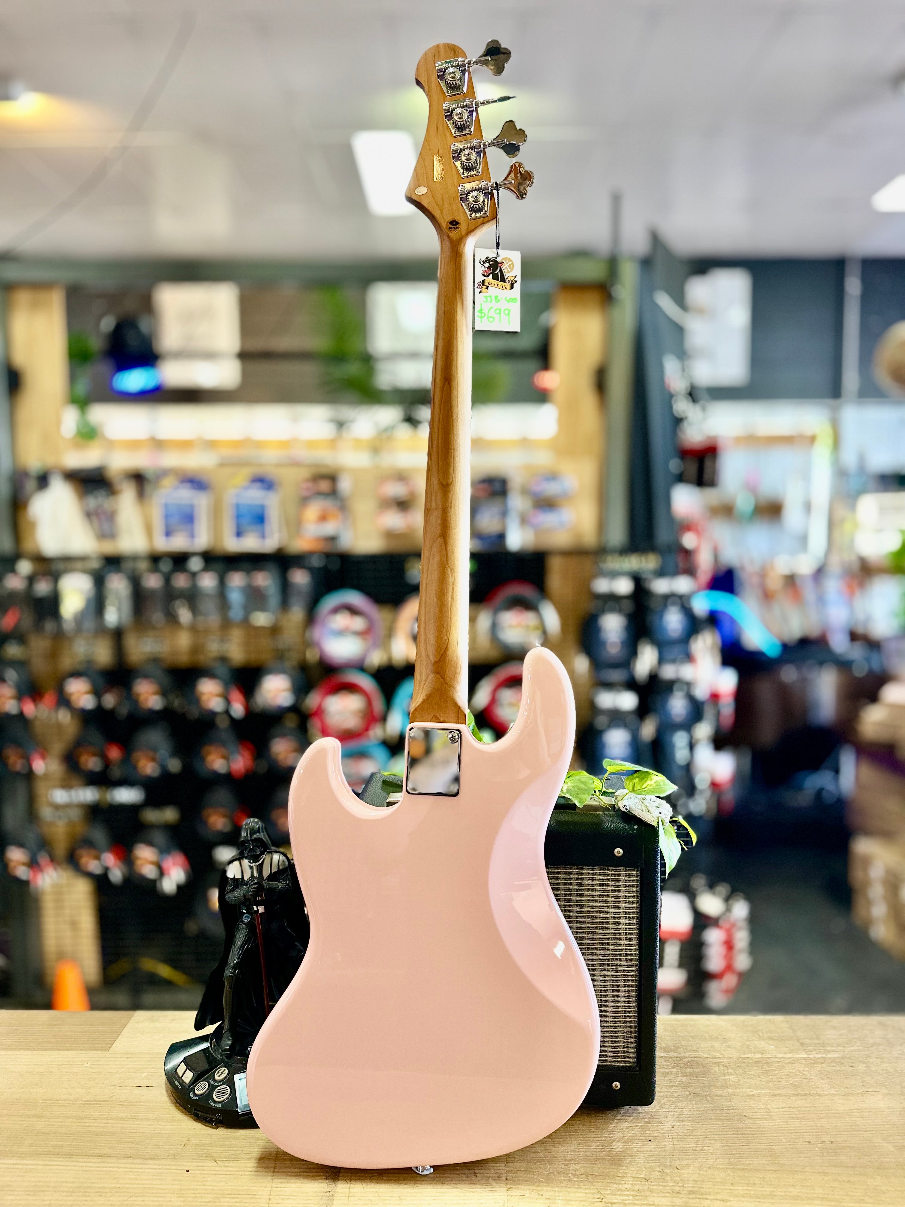 Jet Guitars | JJB-300 | J-Bass | Shell Pink