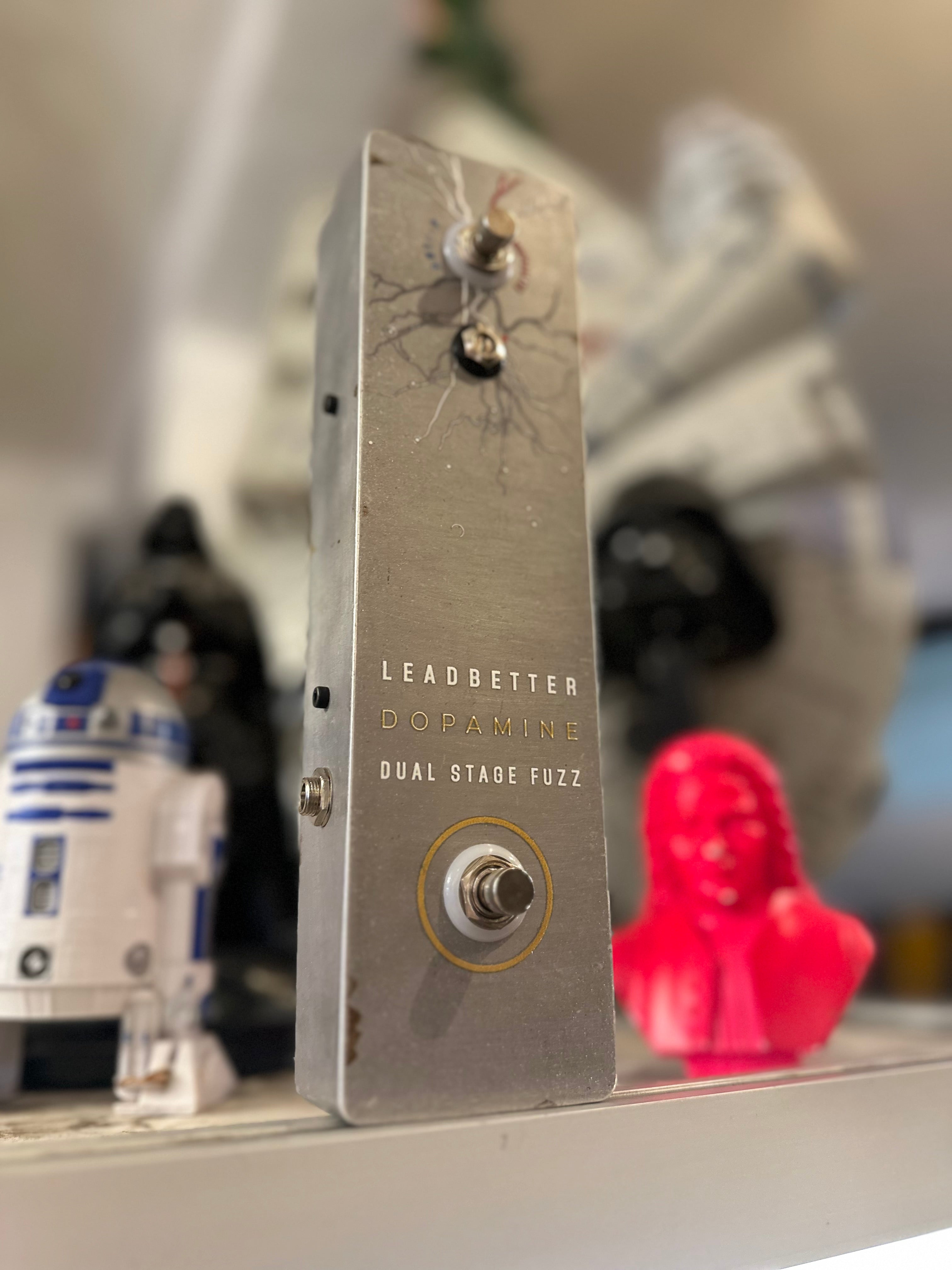 Leadbetter | Dopamine | 2 of 6 | Dual Stage Fuzz Pedal | Rusty Silver Relic | Made in Australia
