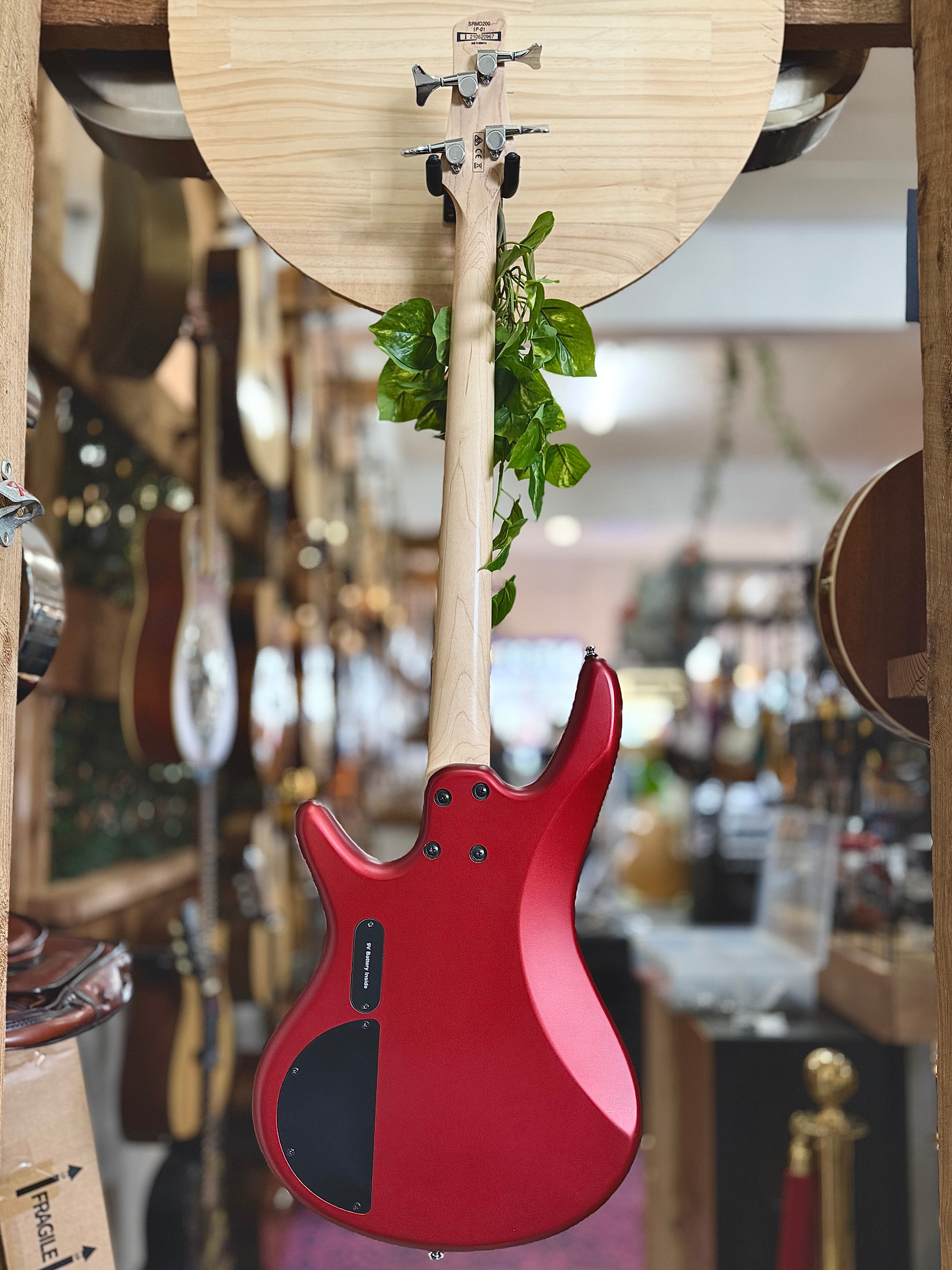 Ibanez | SRMD200 CAM | 4 String Bass | Candy Apple Red | Pre-Loved