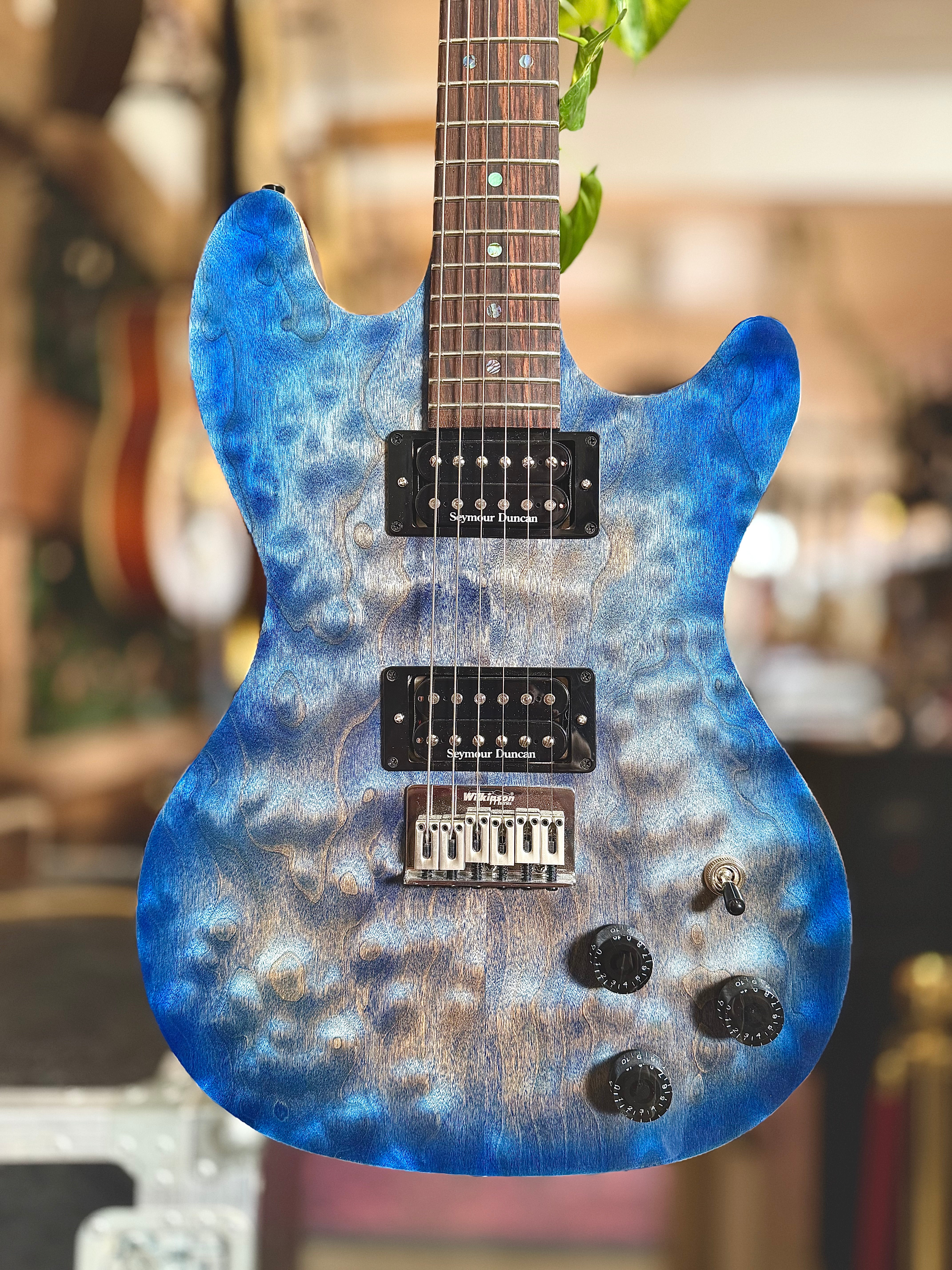 Grant | Double Cut | Blue Quilted Maple Top | Seymour Duncan Pickups | Made in Australia 🇦🇺