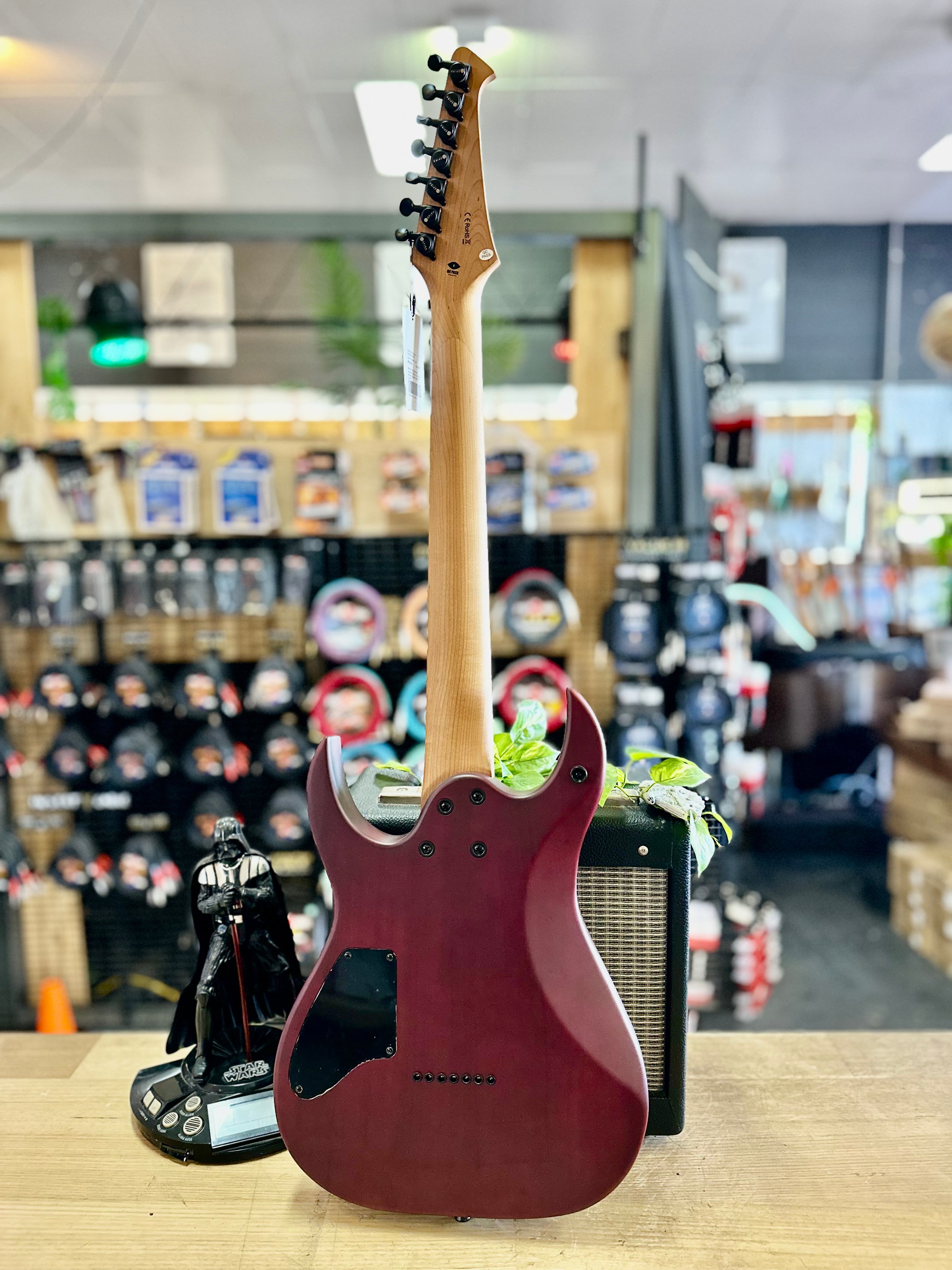 Spira Guitars | S-407 MWR | 7 - String | Satin Wine Red