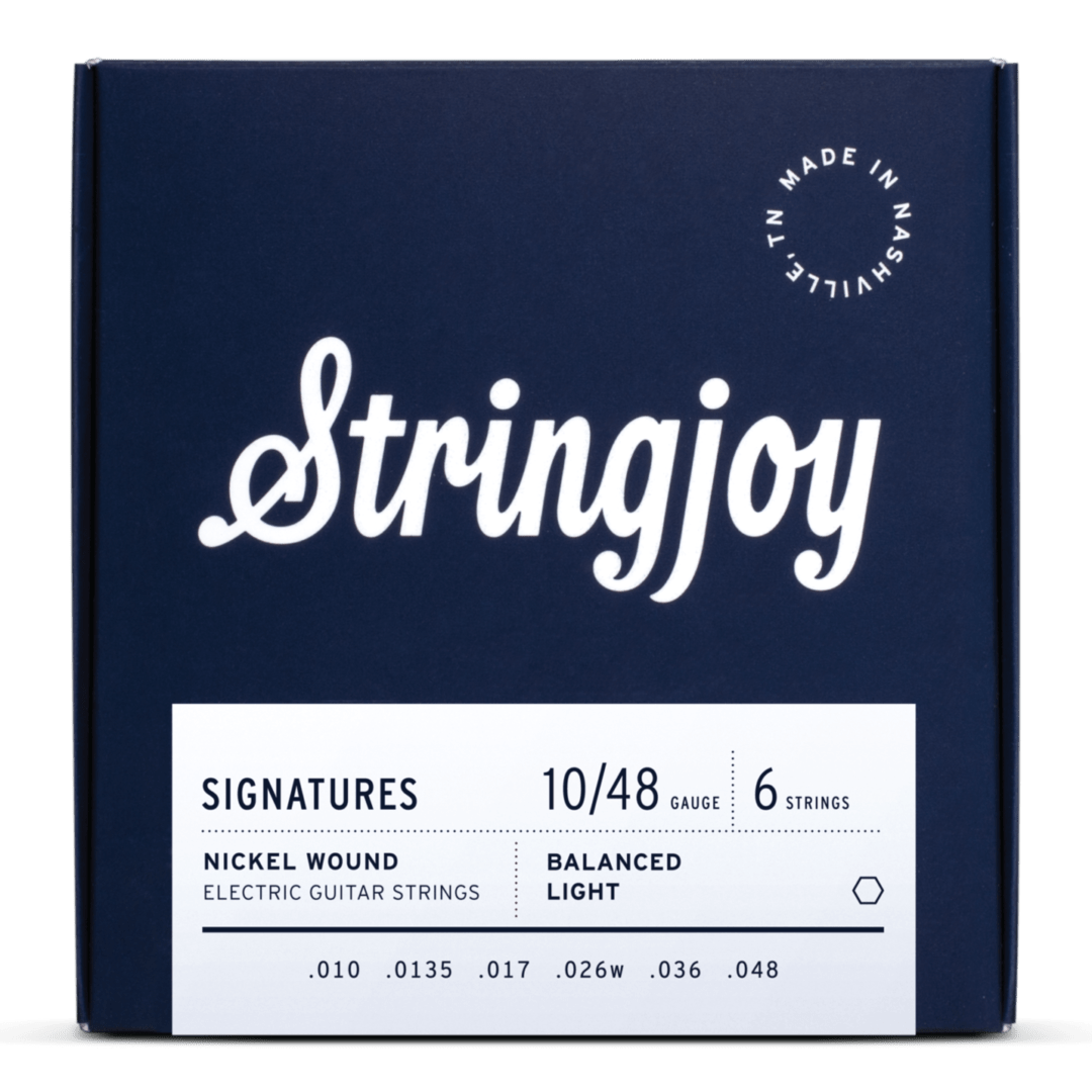 Stringjoy Signatures | Balanced Light Gauge (10-48) Nickel Wound Electric Guitar Strings