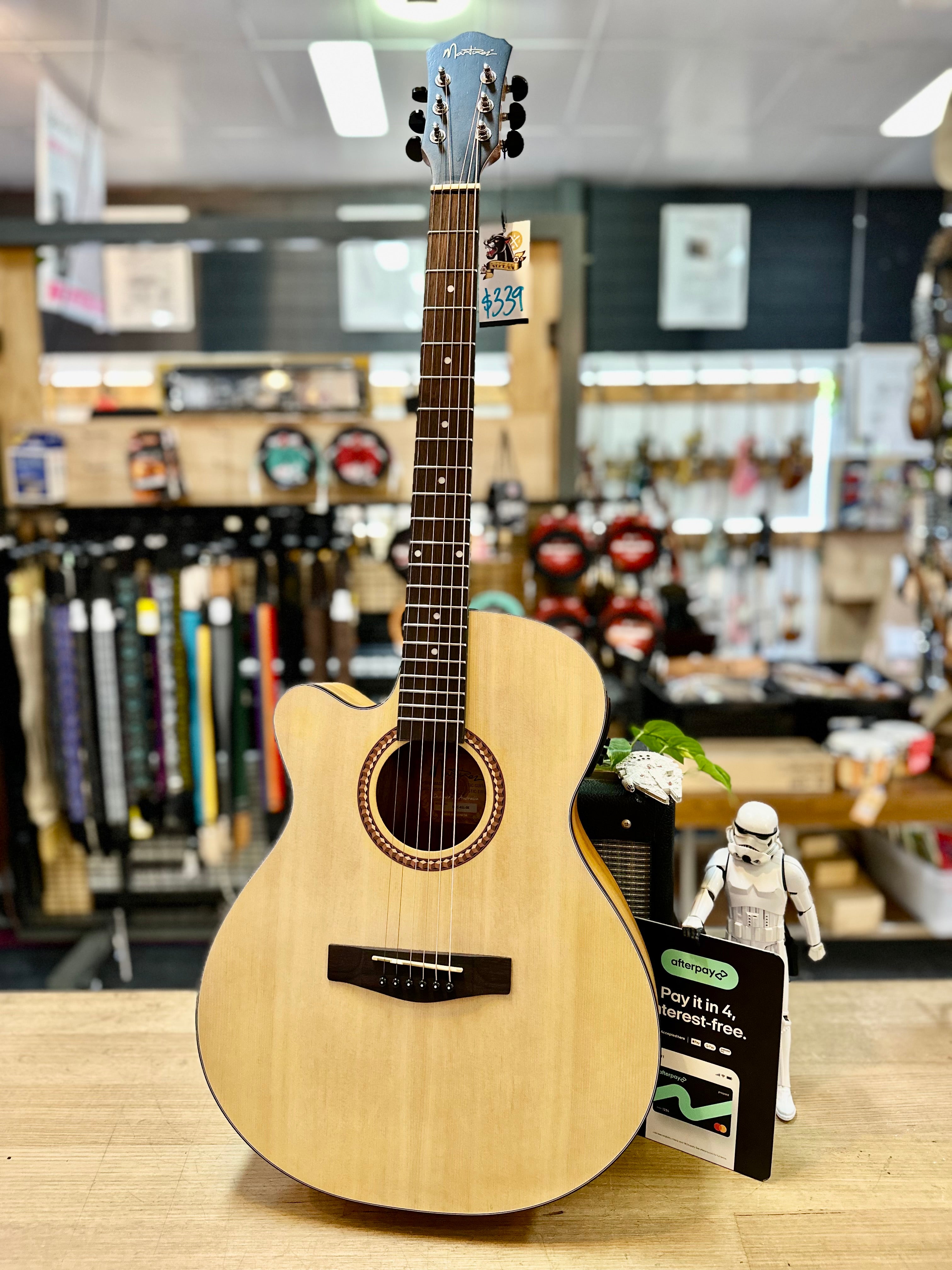 Martinez | MFC-41L-SK | Folk Size Cutaway Acoustic Guitar (Spruce/Koa)