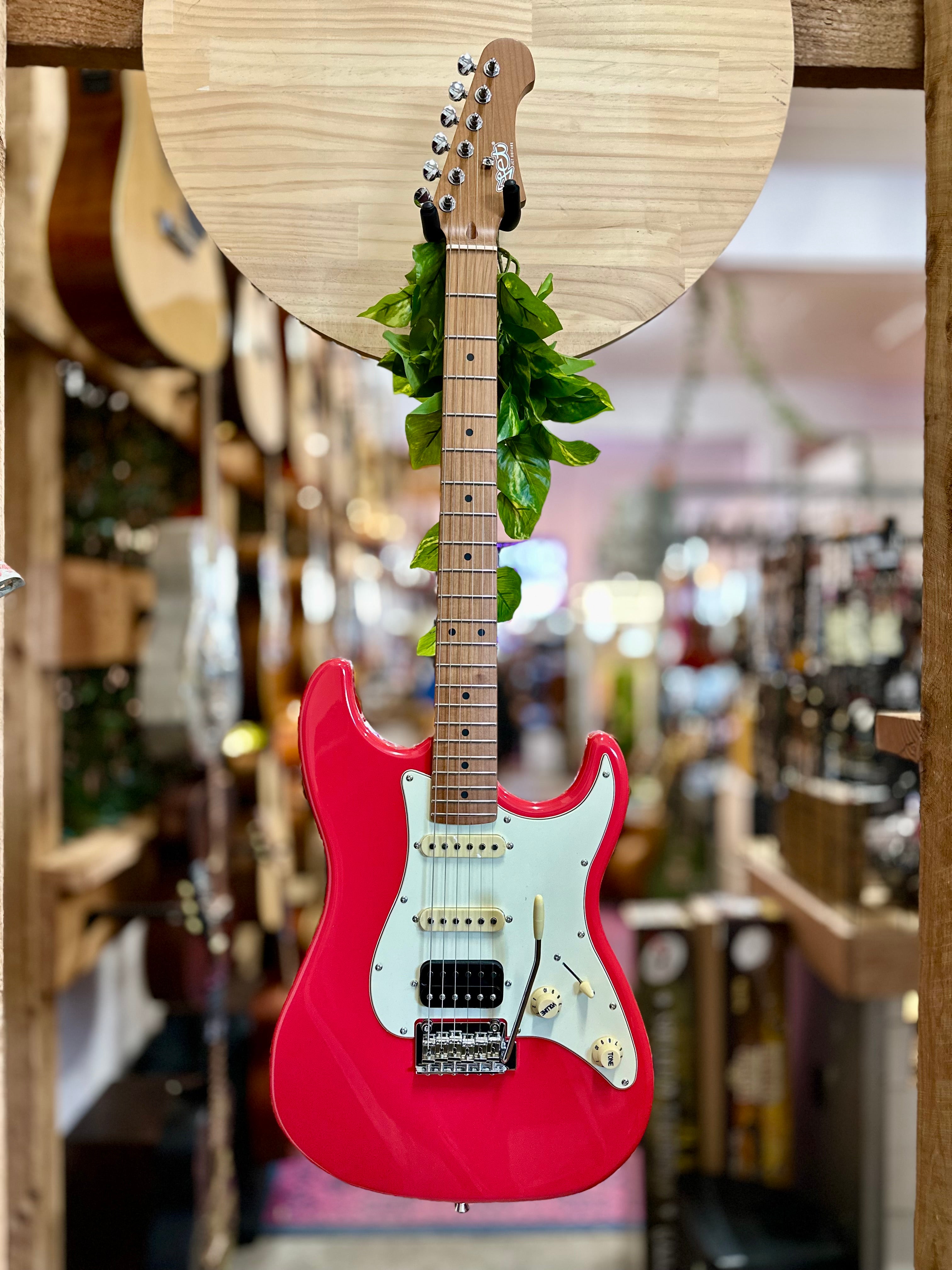 Jet Guitars | JS-400 HSS | Coral Red
