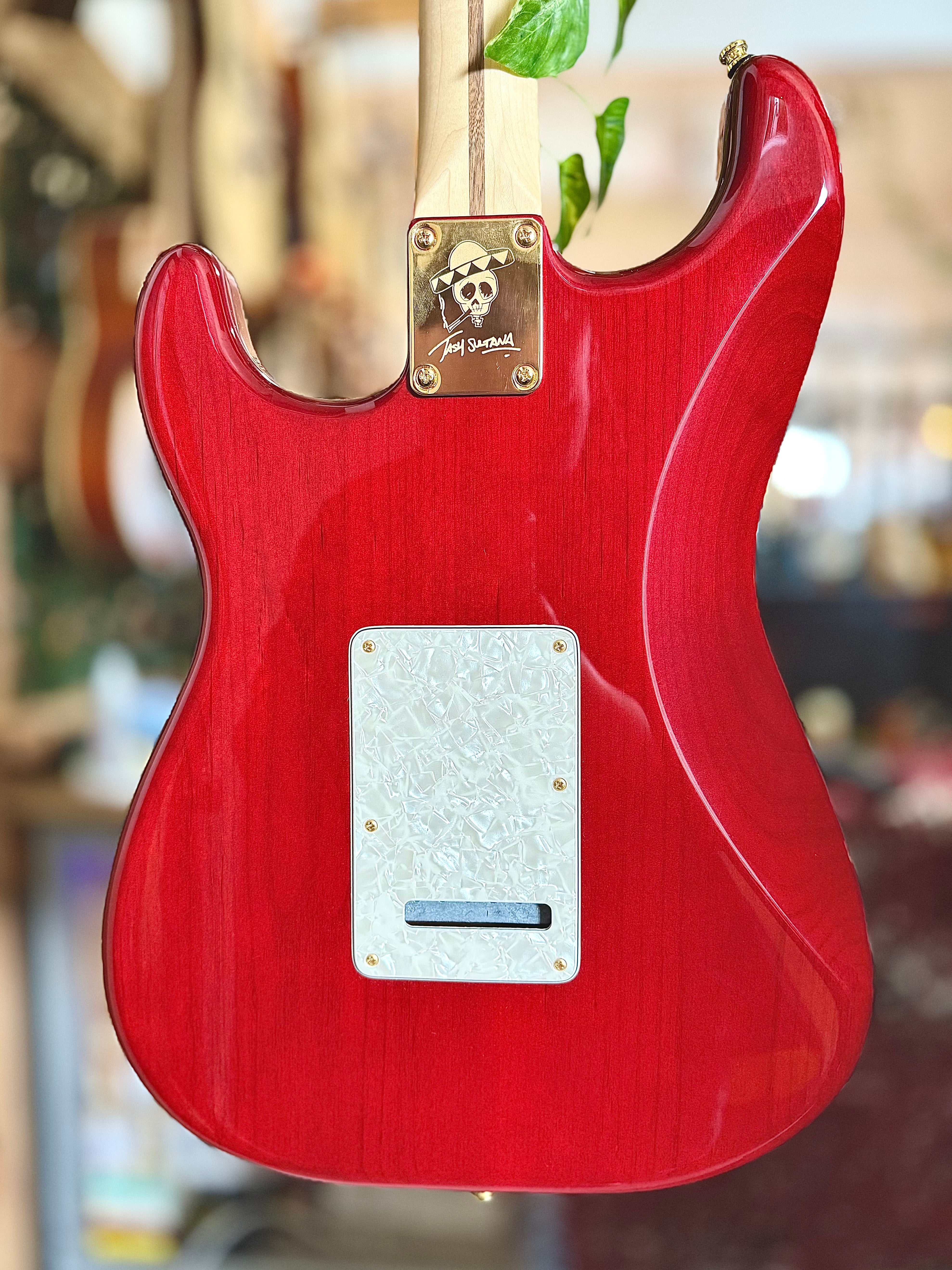 Fender | Tash Sultana Stratocaster | Transparent Cherry | 2022 | MIM | Pre-Loved