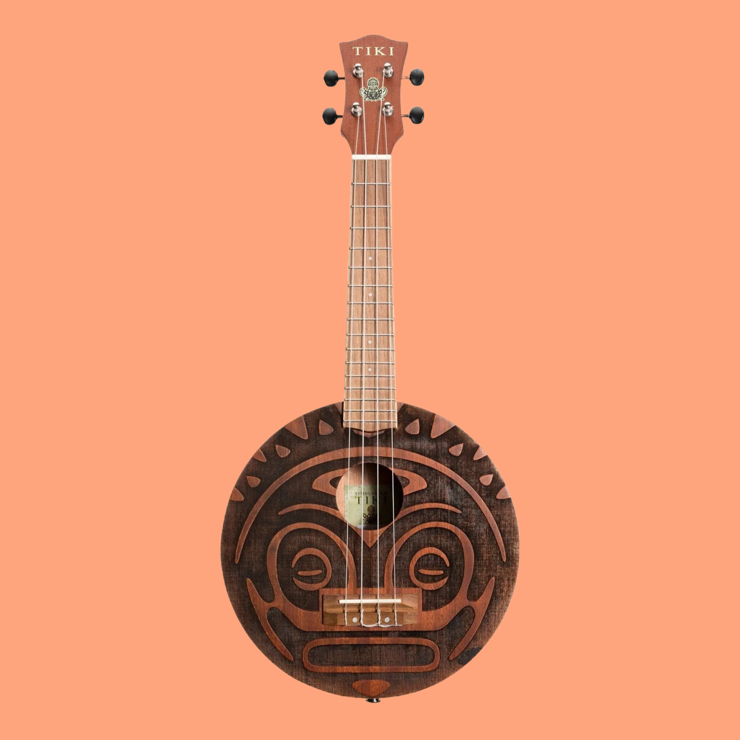 Tiki | Tiki Man Ukulele | with Pickup and Deluxe Gig Bag