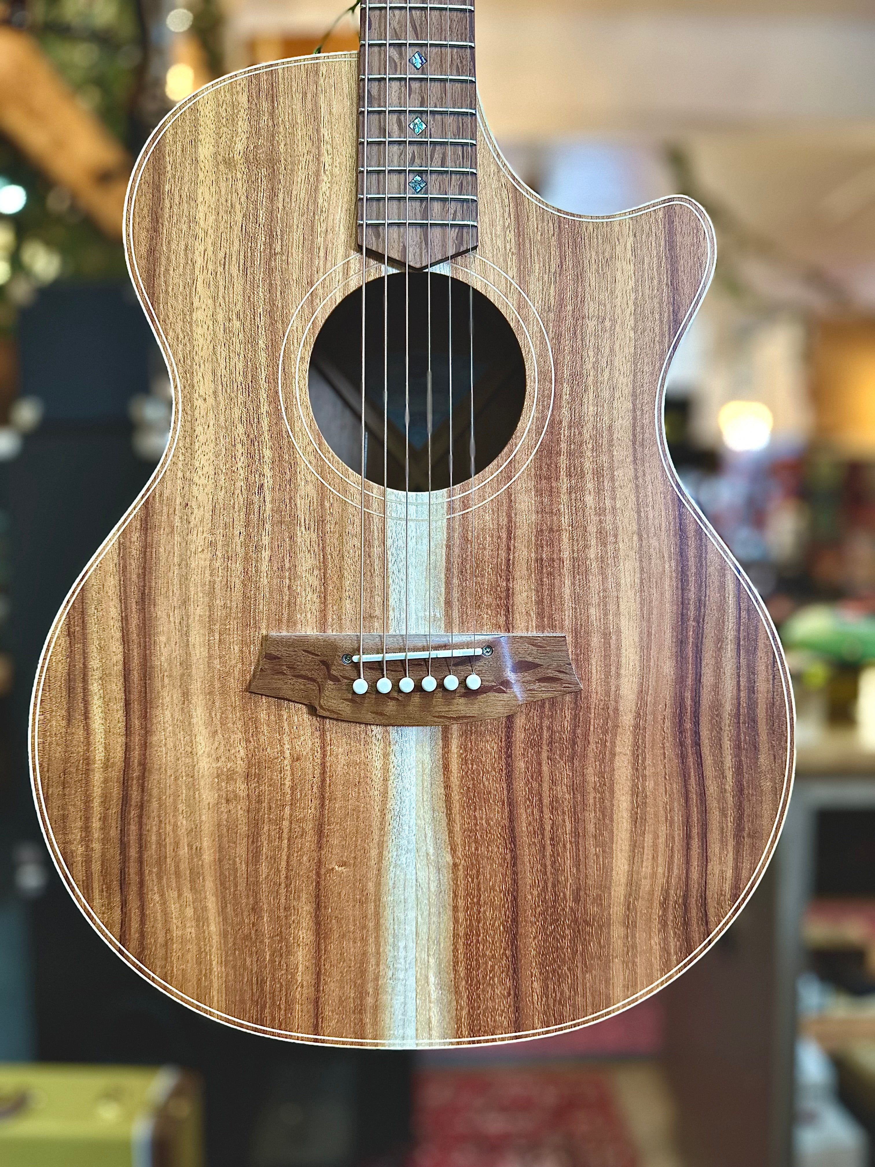Cole Clark | AN2EC-BLBL | Angel | All Blackwood | Acoustic Electric | Pre-Loved