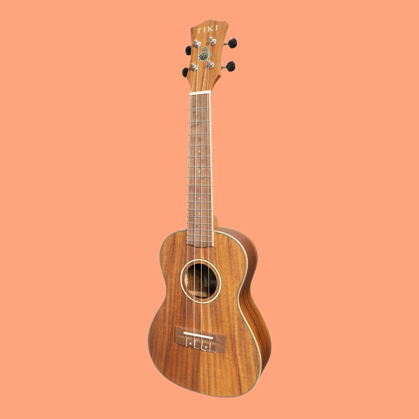 Tiki | 3 Series | Koa | Concert Ukulele | with Deluxe Gig Bag