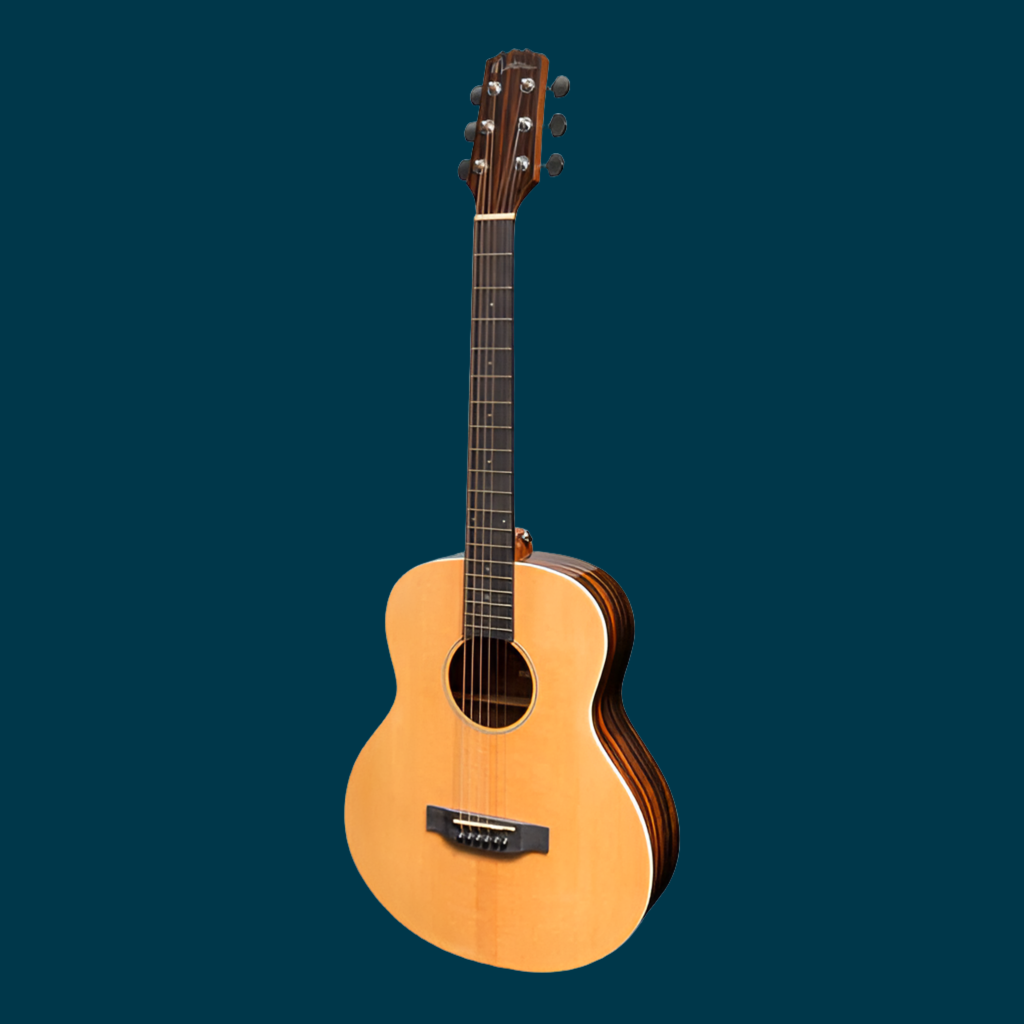 Martinez | Southern Star Series | Spruce Solid Top | TS-Mini Acoustic-Electric Guitar | Natural Gloss