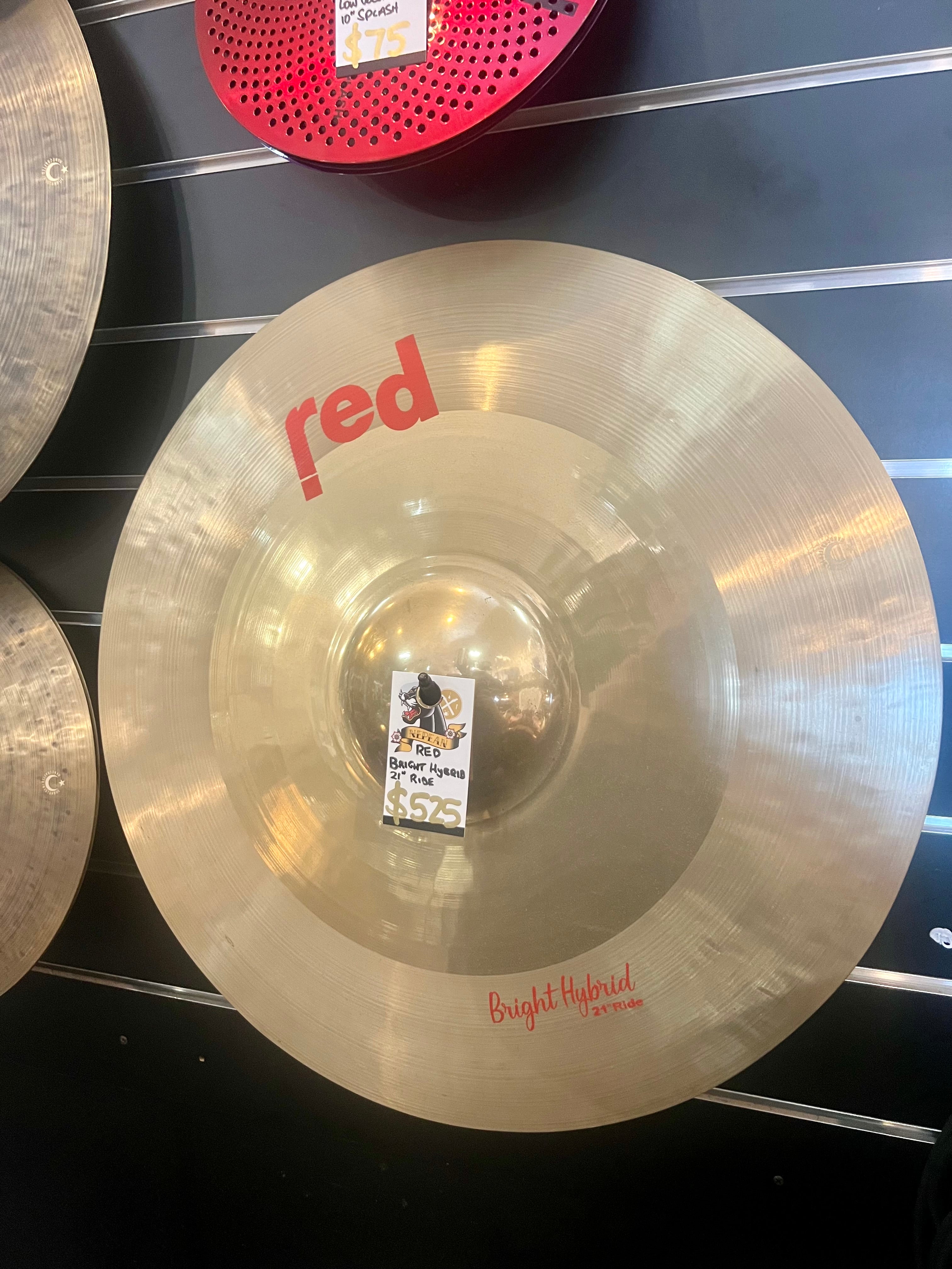 Red Cymbals | Bright Hybrid Series | 21” Ride