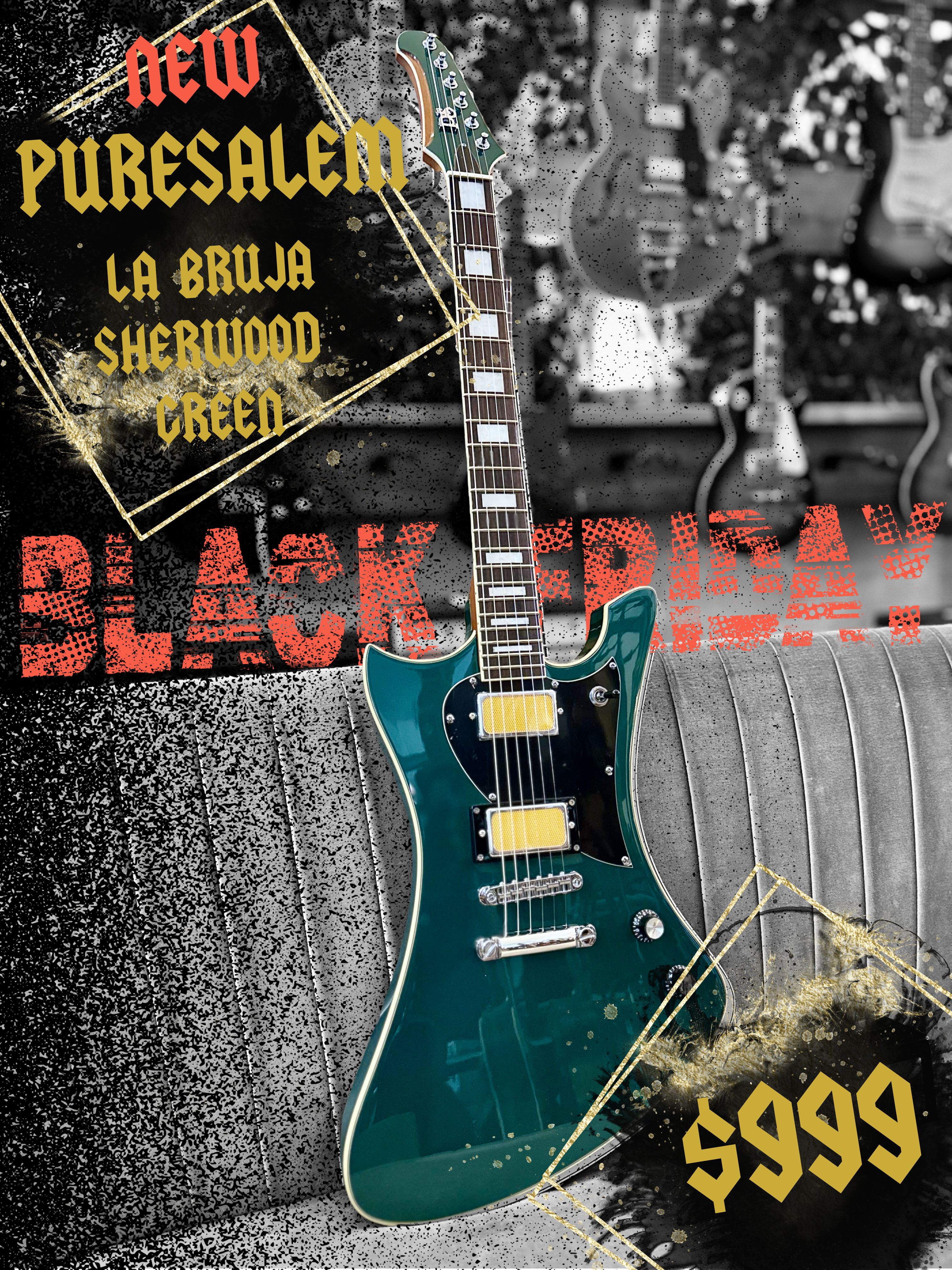 PureSalem | La Bruja | Sherwood Metallic Green | BF SALE