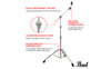 Pearl | BC930S | Professional Single Braced Cymbal Boom Stand