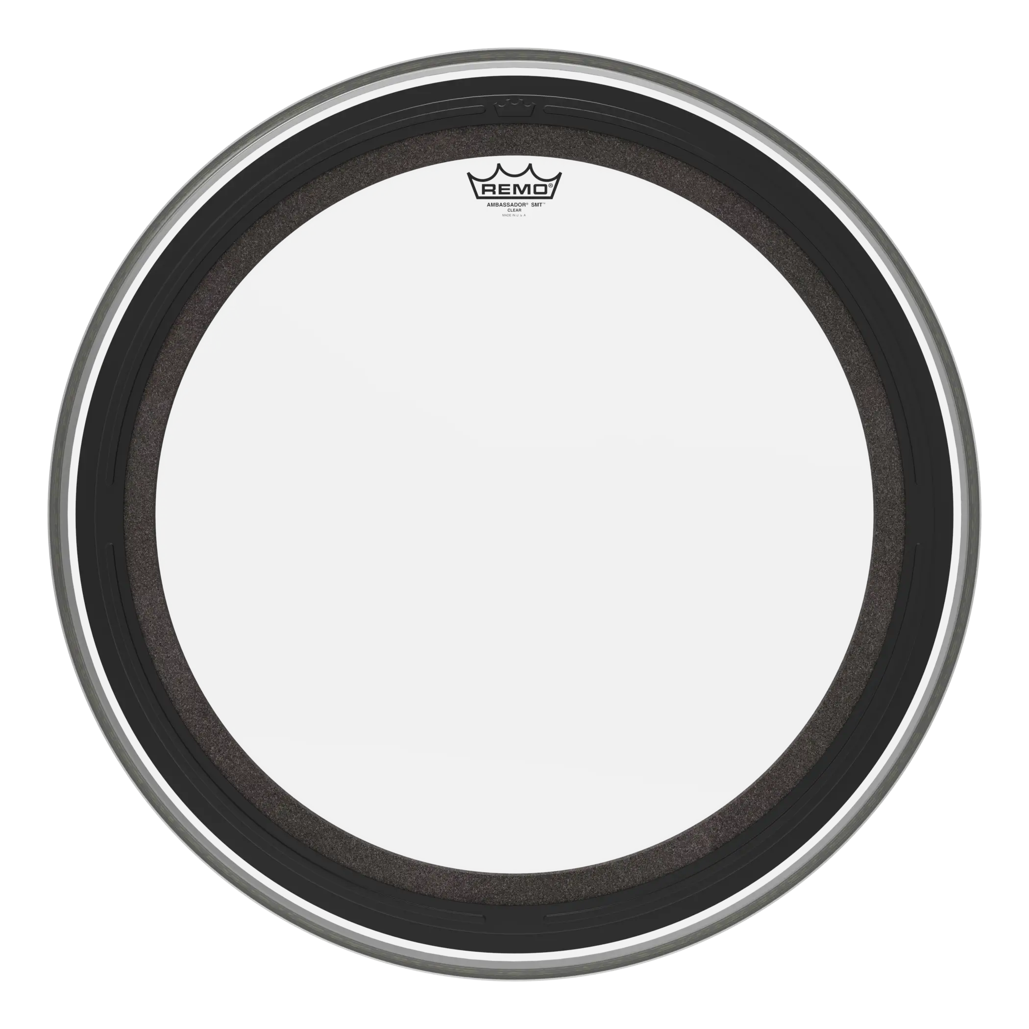Remo | BR-1324-00-SMT | Ambassador SMT Clear Bass Drum Head, 24