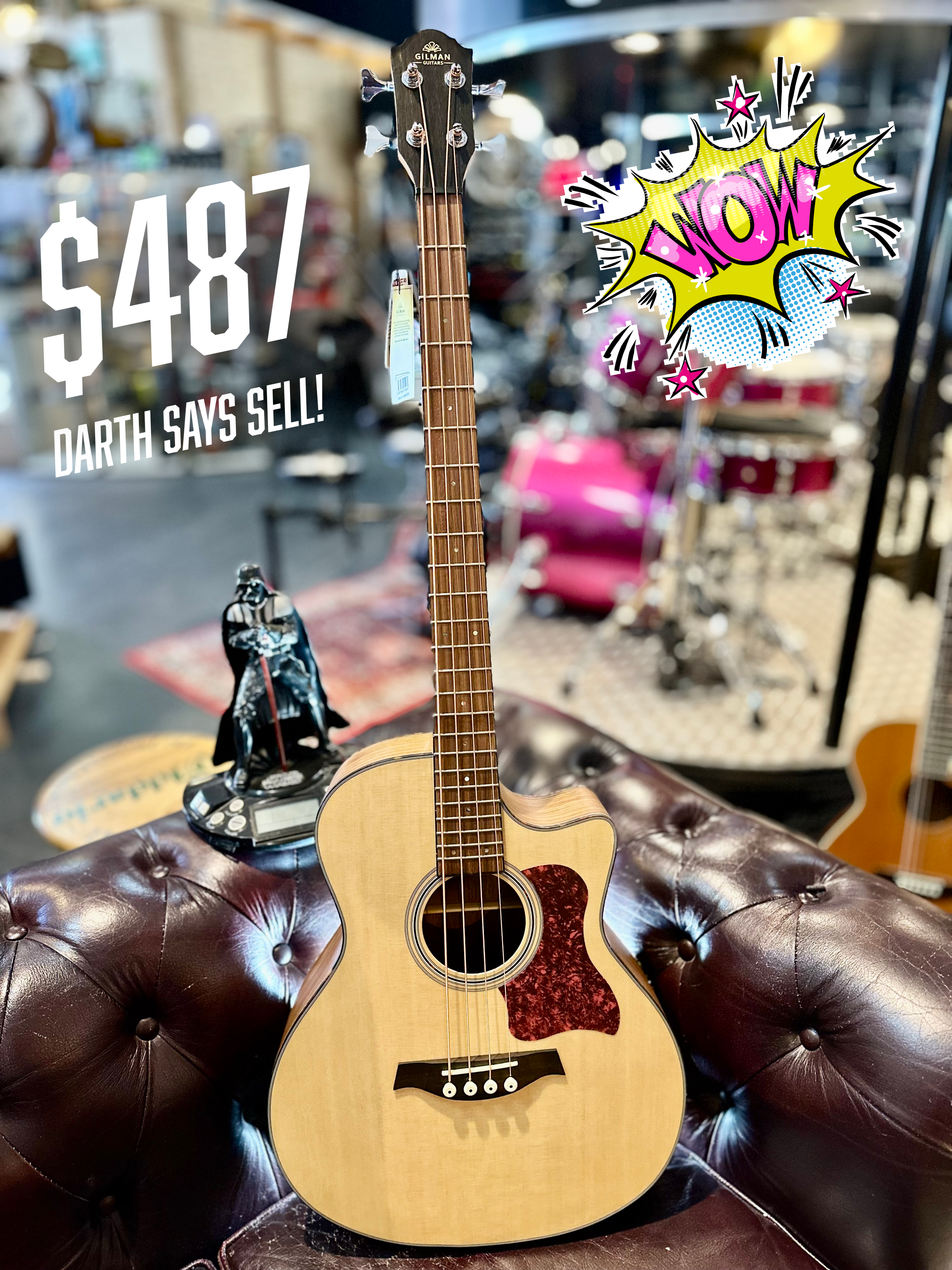 Gilman | GAB10CE | Cutaway Acoustic Bass | SALE!