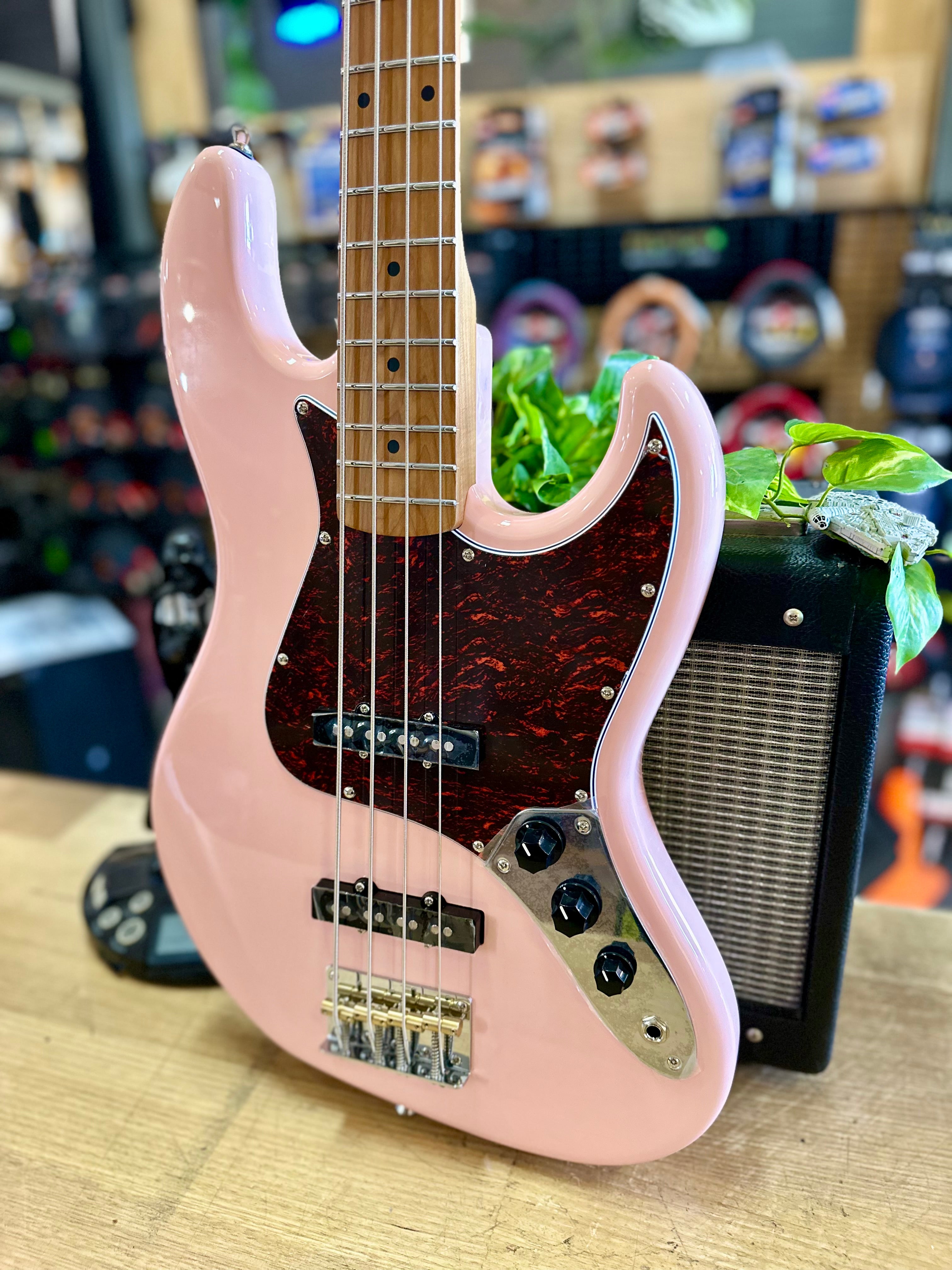 Jet Guitars | JJB-300 | J-Bass | Shell Pink