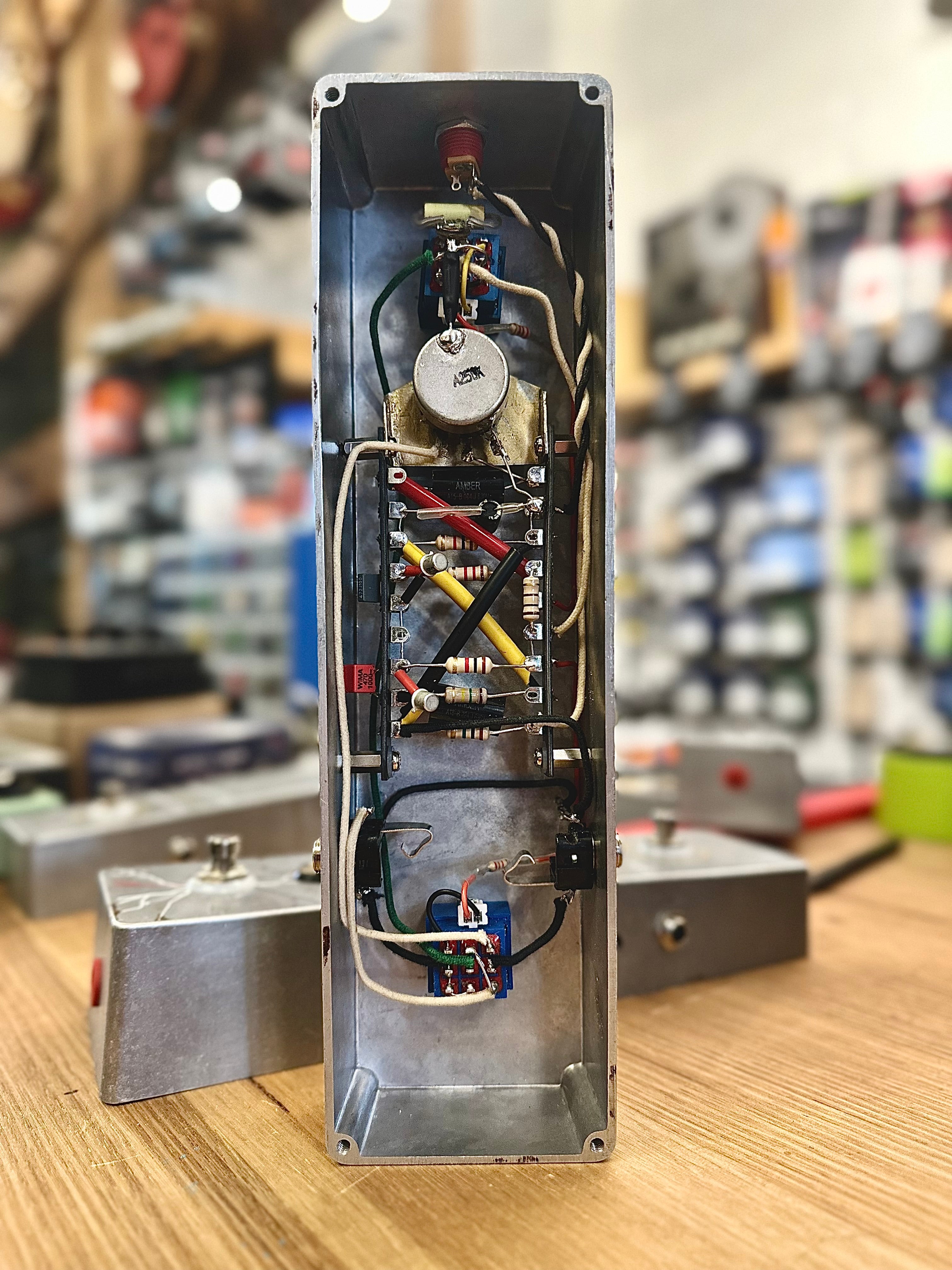 Leadbetter | Dopamine | 1 of 6 | Dual Stage Fuzz Pedal | Rusty Silver Relic | Made in Australia