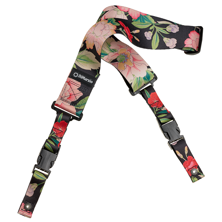 DiMARZIO | DD2254 | Steve Vai Botanical  2 inch Cliplock nylon guitar strap.