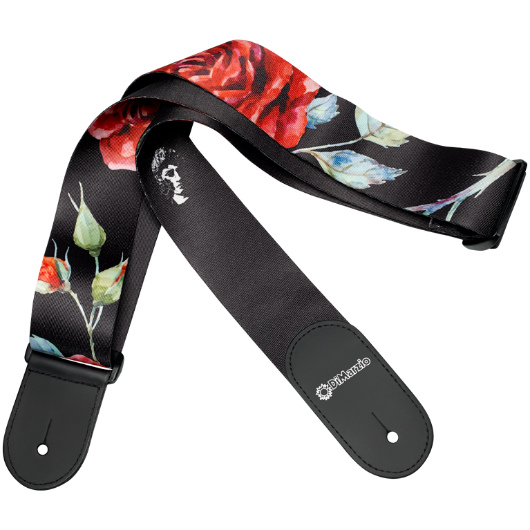 DiMARZIO | DD3146 | Guitar Strap - Polyphia Floral Muse Black