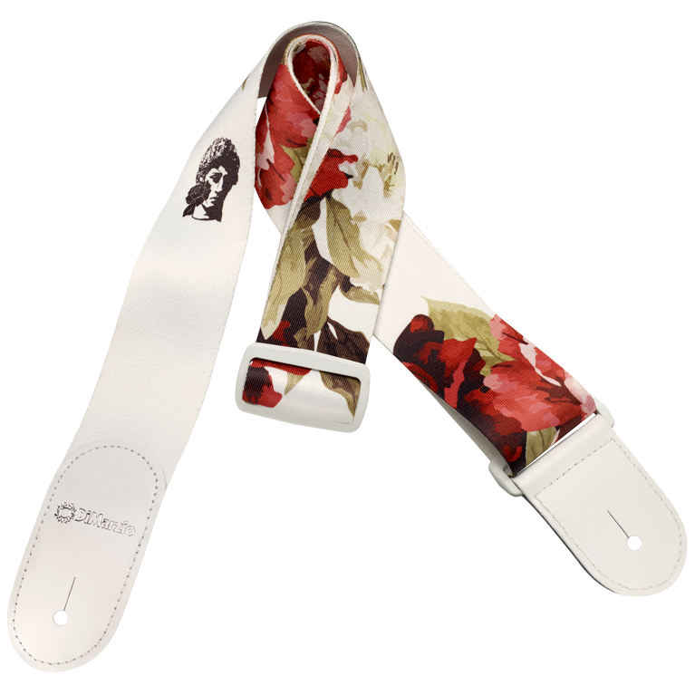 DiMARZIO | DD3147 | Guitar Strap - Polyphia Floral Muse White