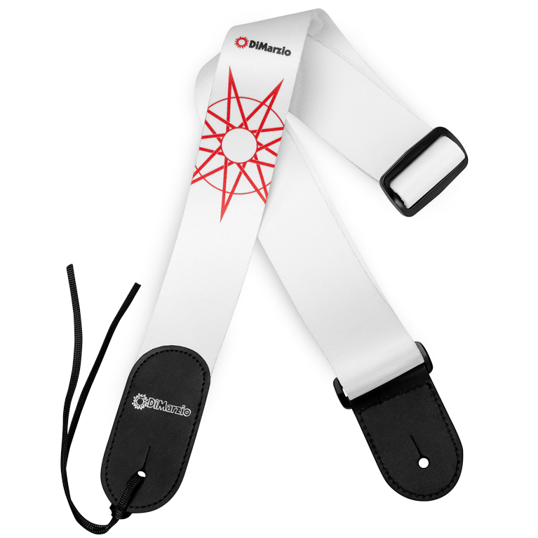 DiMARZIO | DD3149 | Jim Root #4 White 2 inch nylon strap.