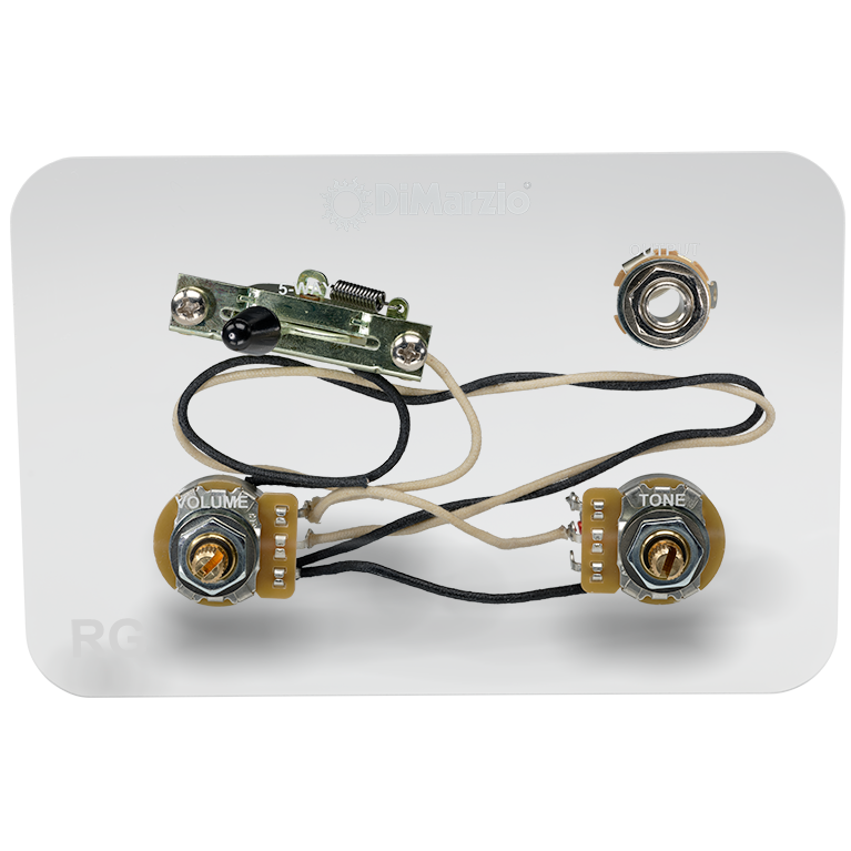 DIMARZIO | DIMC96 | HSH Strat® Split Humbucker 2 & 4 Wiring Harness.