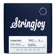  Stringjoy Signatures | Balanced Super Light Gauge (9-42) Nickel Wound Electric Guitar Strings