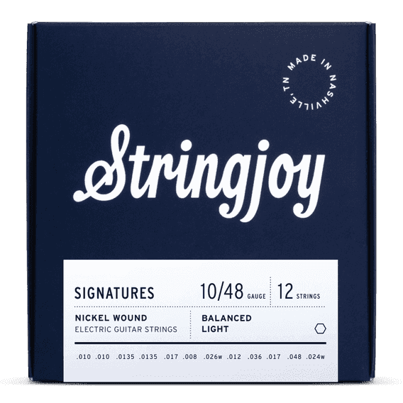 Stringjoy Signatures | 12 String (10-48) Nickel Wound Electric Guitar Strings