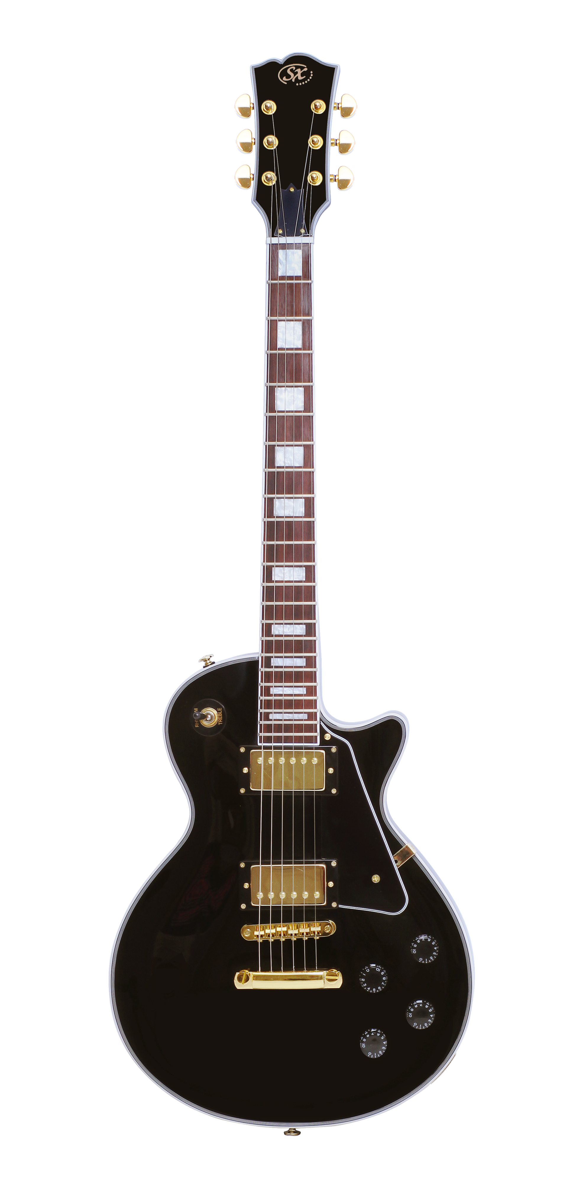 SX | EH3BK | Deluxe LP Style Electric Guitar