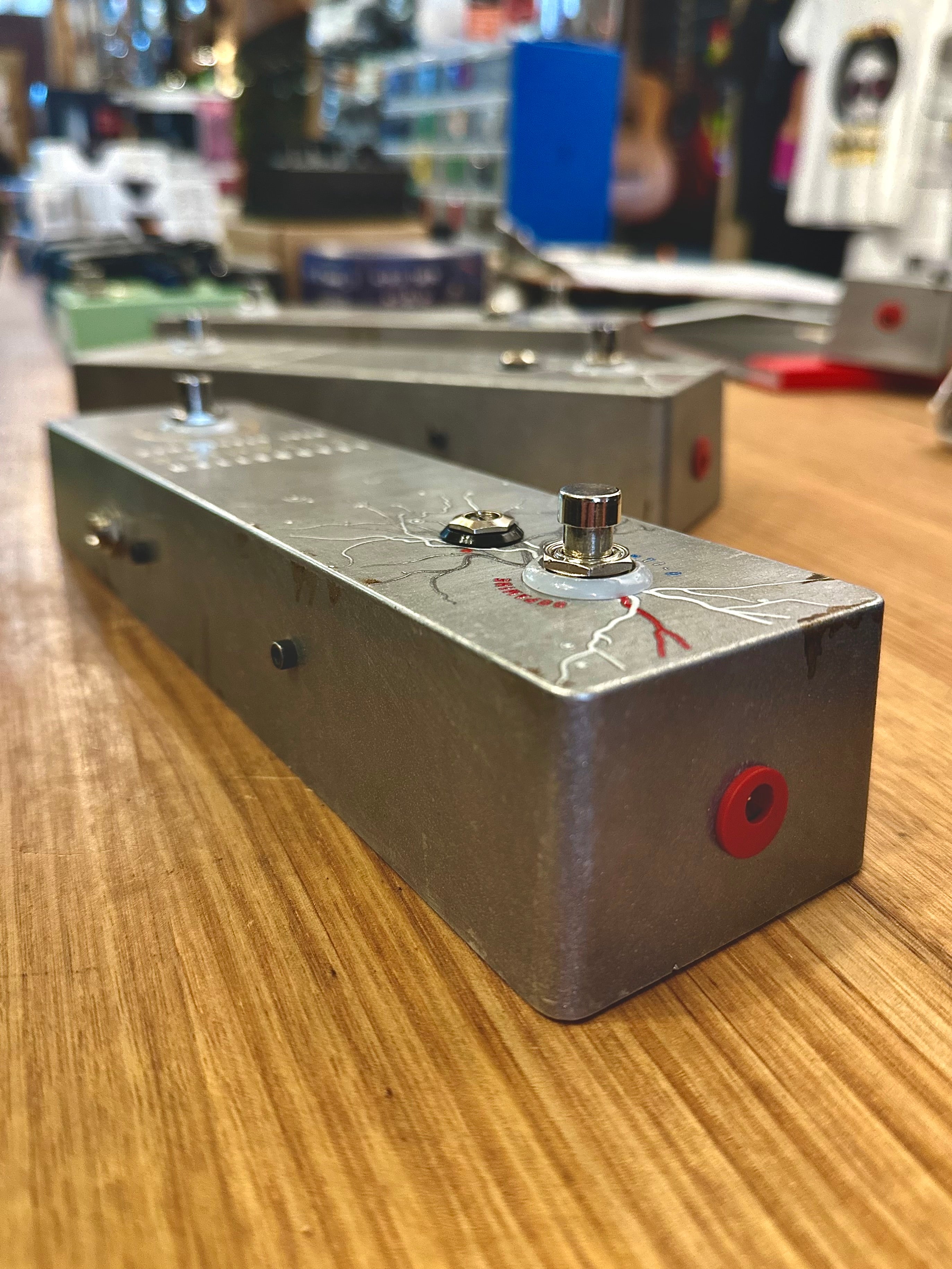 Leadbetter | Dopamine | 1 of 6 | Dual Stage Fuzz Pedal | Rusty Silver Relic | Made in Australia