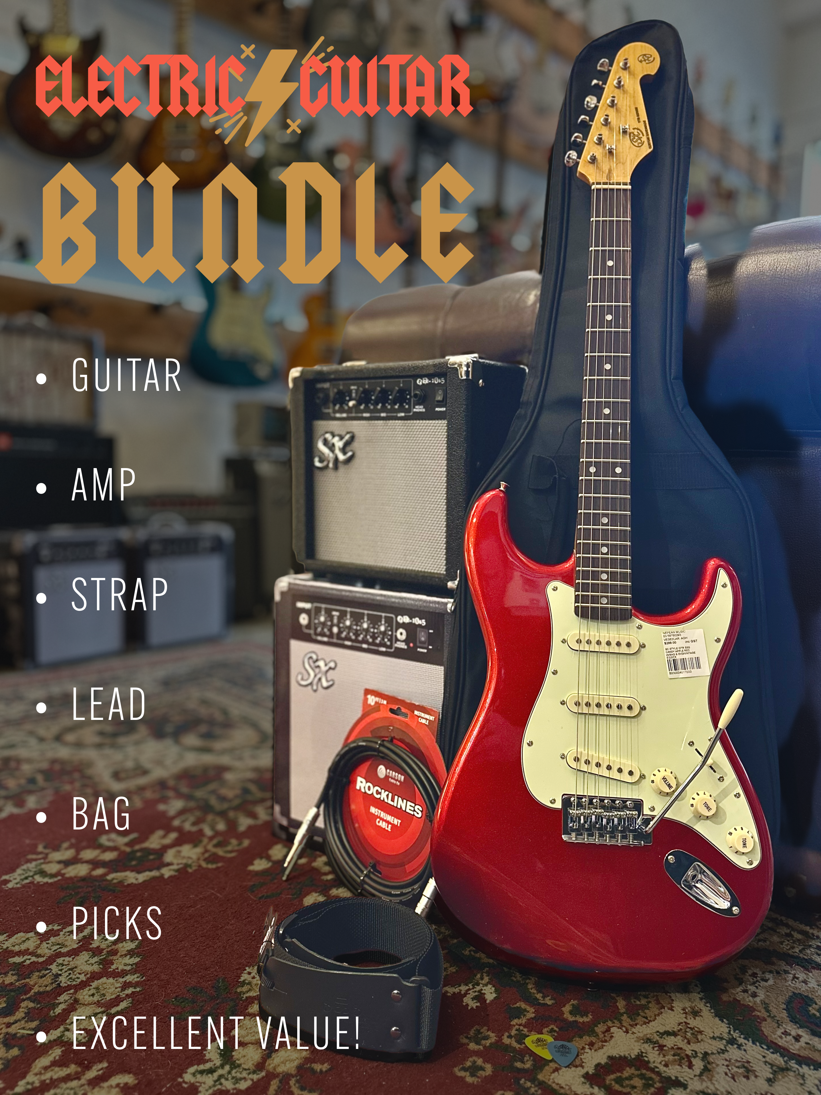 SX | VTG | GUITAR & AMP BUNDLE | NEW STOCK WEEKLY!
