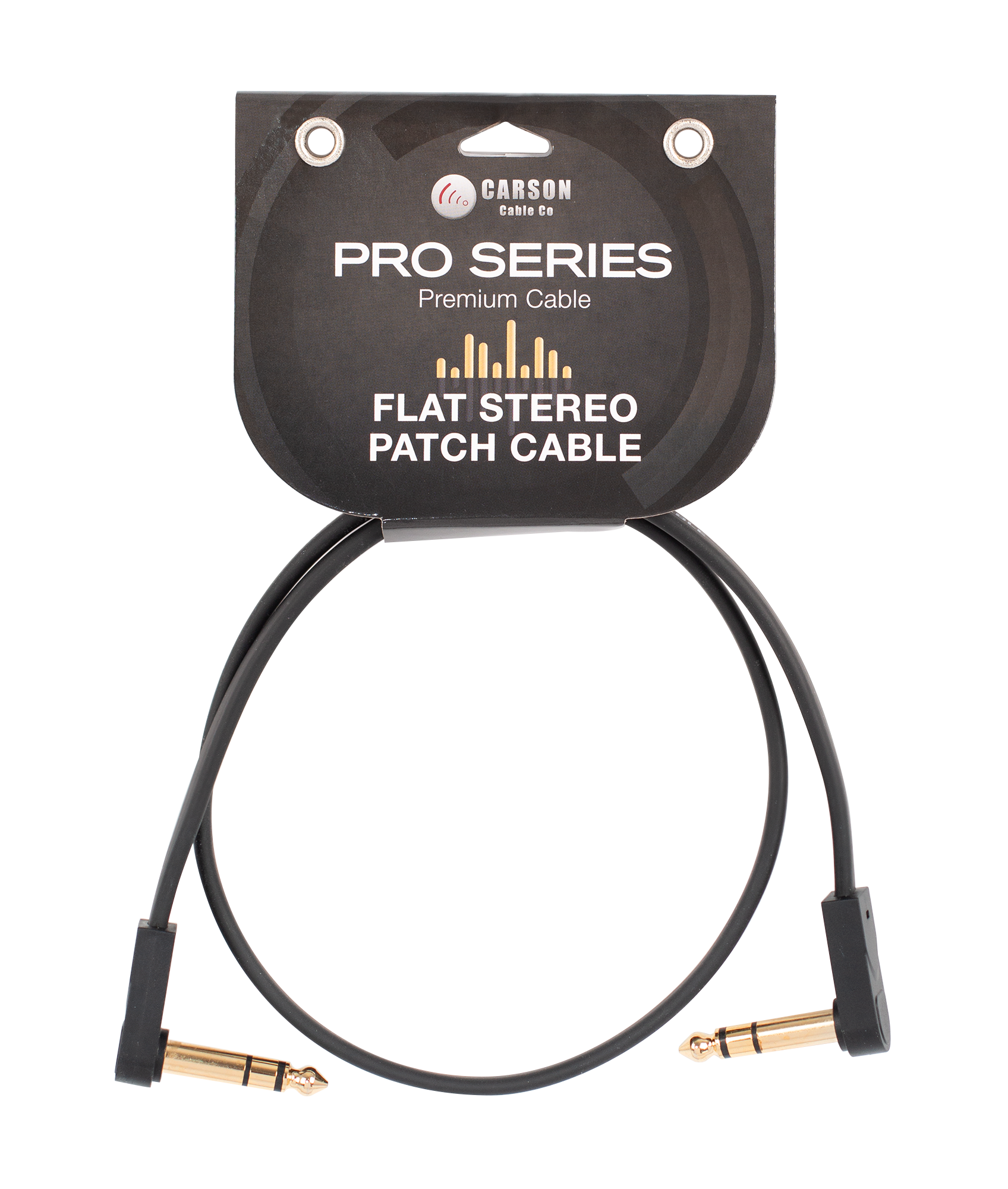 CARSON PRO | FLAT2ST | Flat Stereo/TRS Patch Cable.