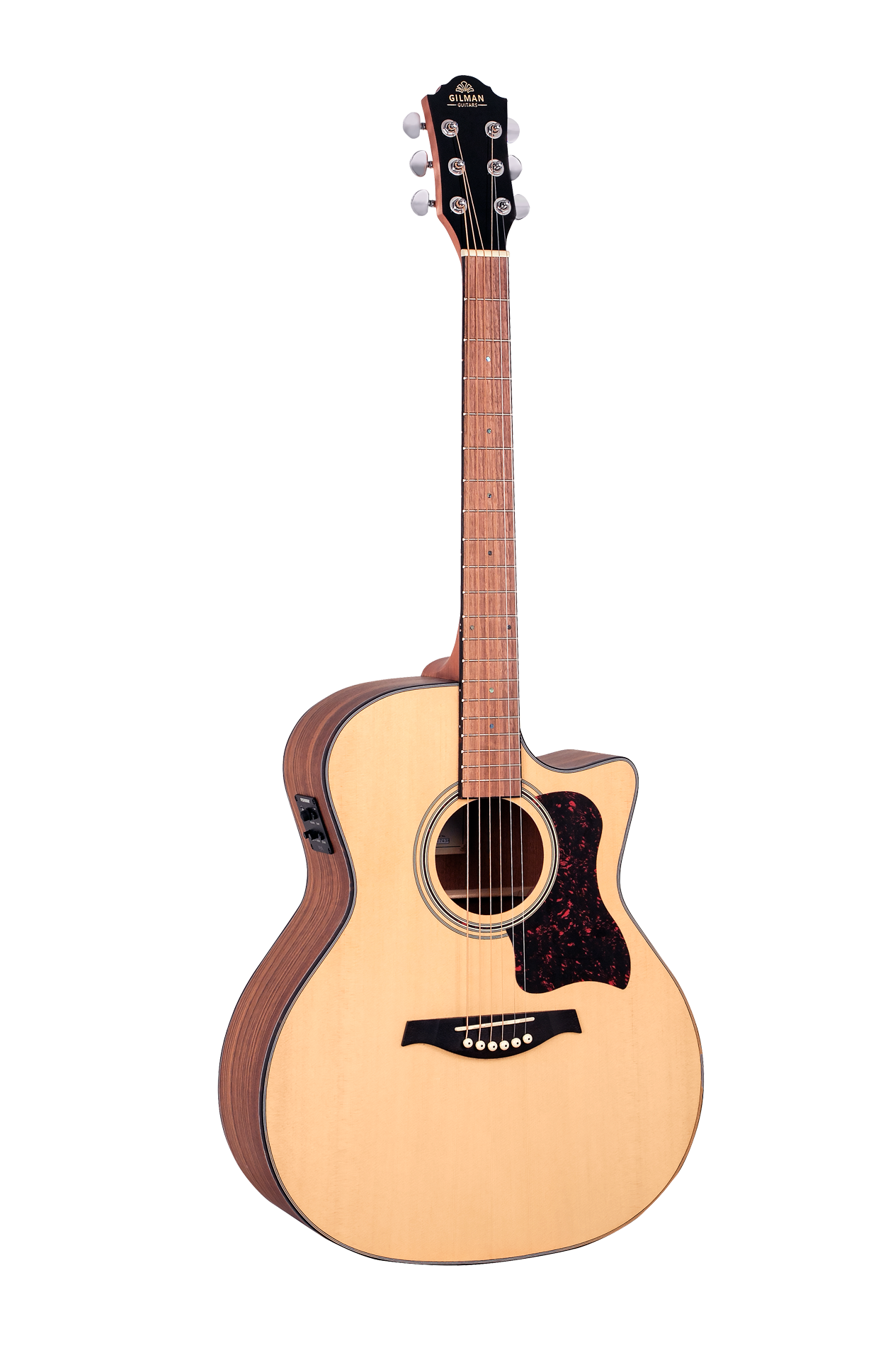 Gilman | GA10CE | Grand Auditorium Electric/Acoustic Guitar | Natural Satin