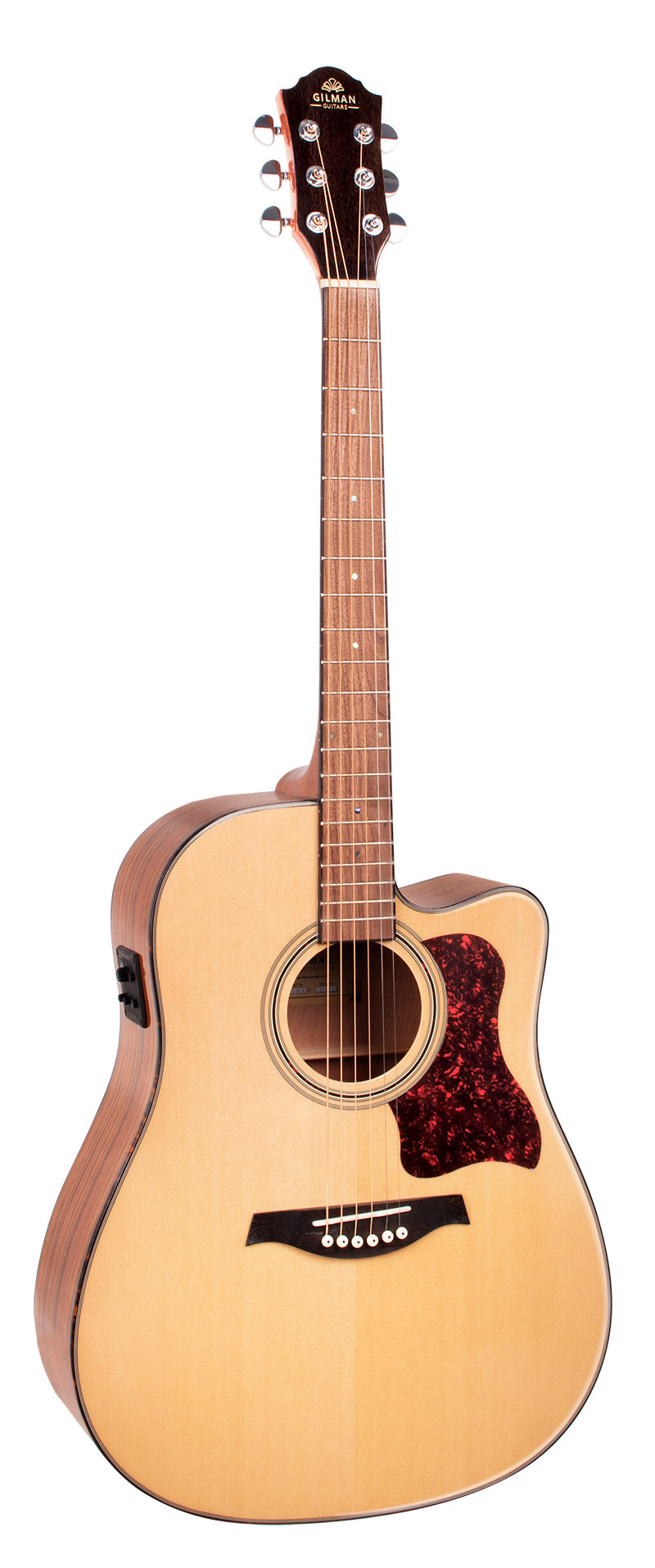 Gilman Guitars | GD10CENG | Dreadnought electric/acoustic. Natural gloss.
