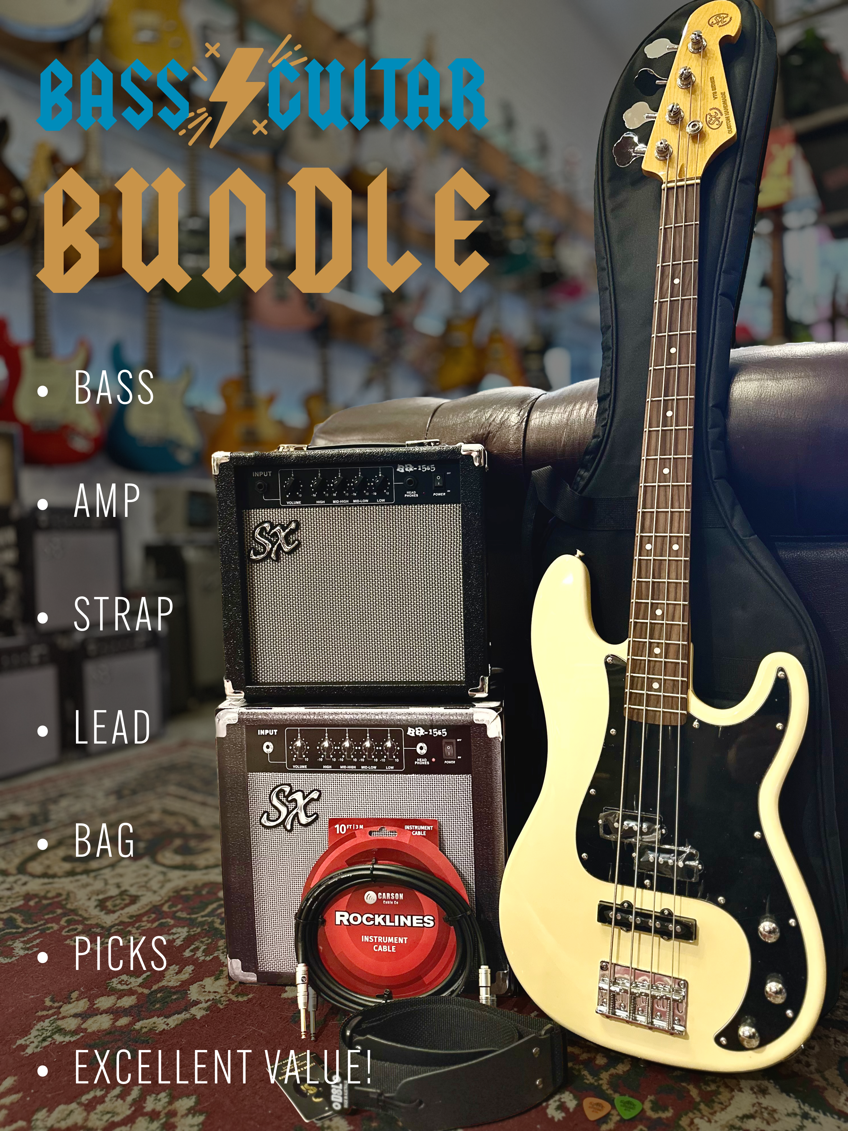 SX | VTG | BASS & AMP BUNDLE | NEW STOCK WEEKLY!