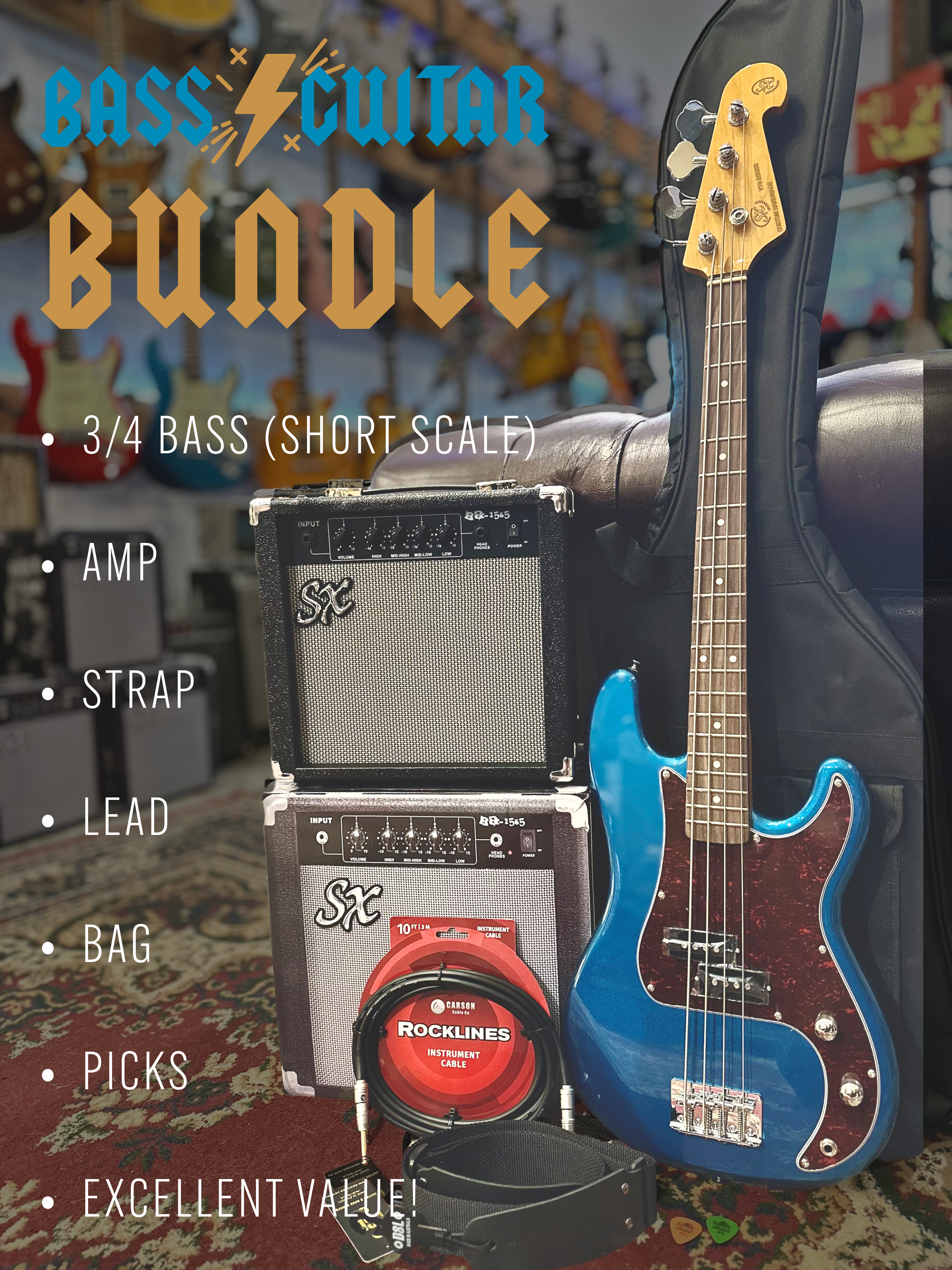 SX | VTG | BASS & AMP BUNDLE | NEW STOCK WEEKLY!