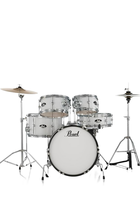 Pearl | Roadshow Junior | 5 Piece Drum Kit w/Cymbals | White