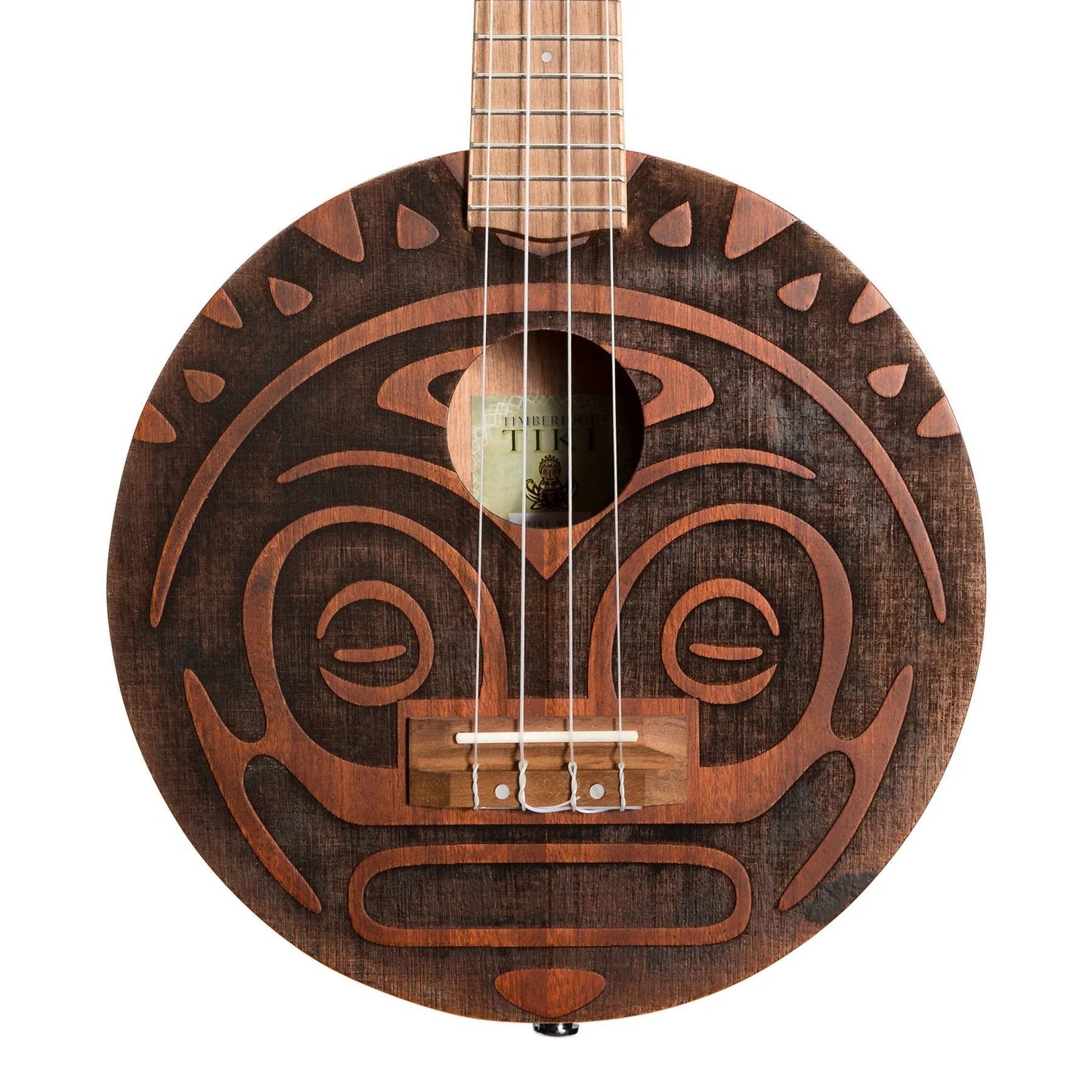 Tiki | Tiki Man Ukulele | with Pickup and Deluxe Gig Bag